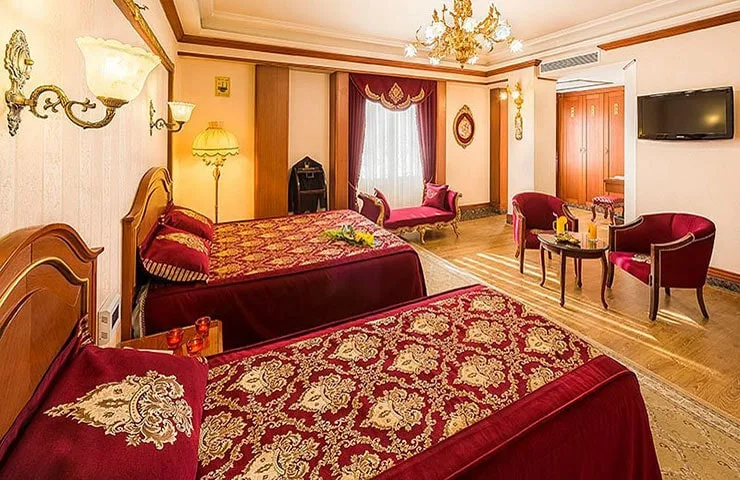 اتاق دو تخته توئین هتل قصر طلایی مشهد