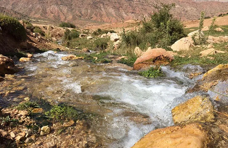 مسیر رودخانه آبشار مجن 