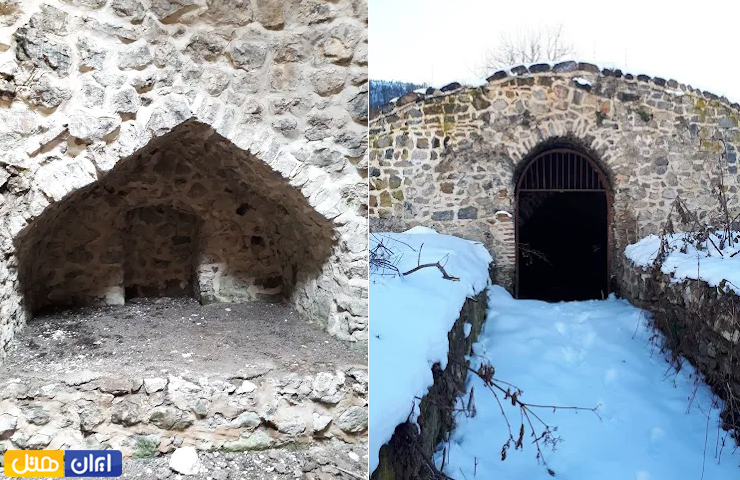 جاهای دیدنی گرگان؛ بهترین جاذبه های طبیعی و تاریخی گرگان 13 نمایی از فضای داخلی و دروازه ورودی به ساختمان کاروانسرای تاریخی قزلق