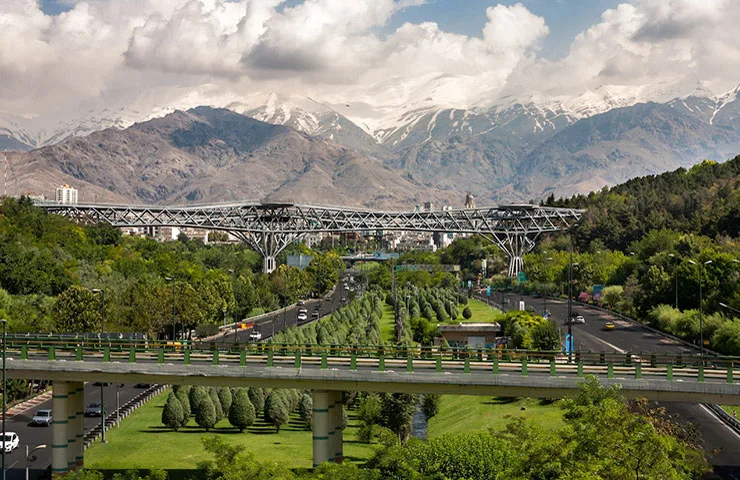 نمایی از شهر تهران