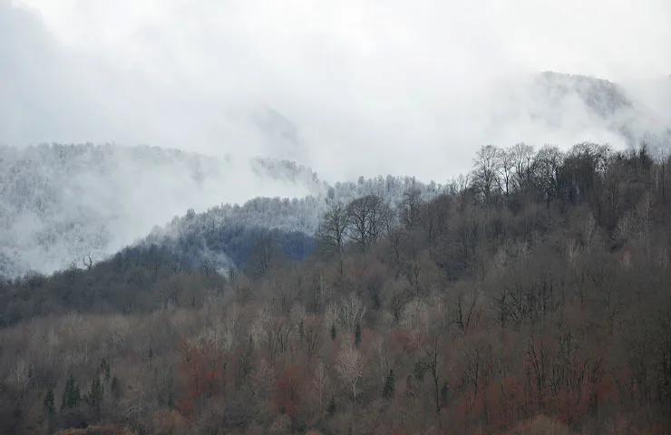 طبیعت روستای سنگ پشته در پاییز 