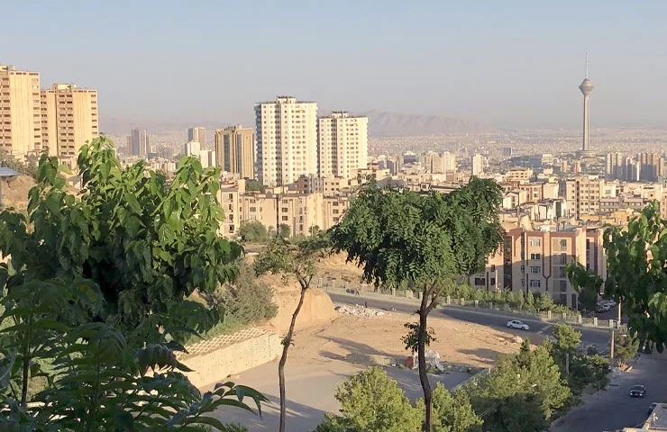نمای تهران در پارک پرواز 