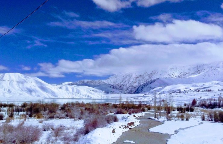 طبیعت برفی روستای سله بن 