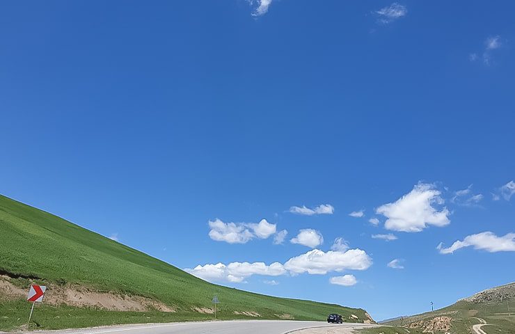 جاده زیبای منطقه ارسباران 