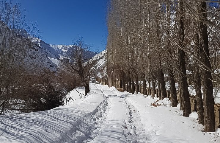 طبیعت زمستانی روستای آبنیک