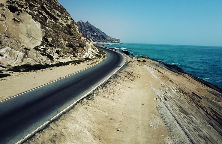 جاده زیبای بندر مقام 