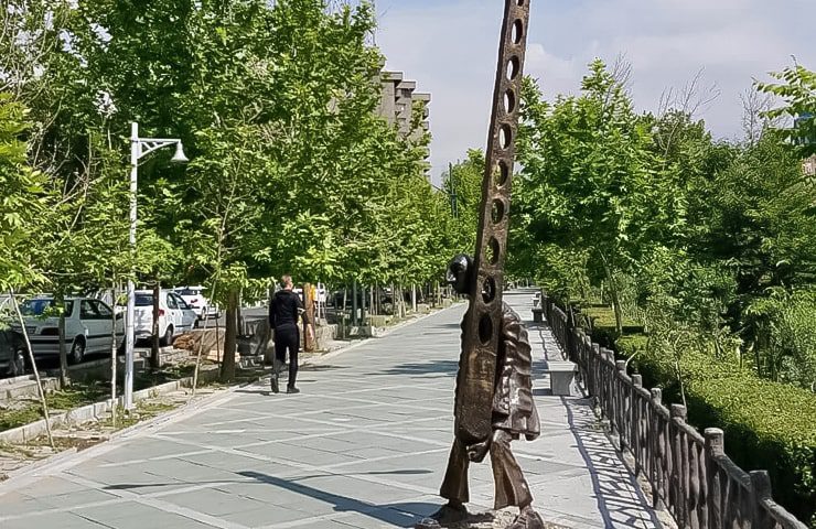 پوشش گیاهی پارک ساعی تهران