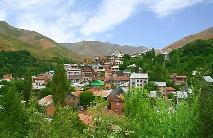 روستای افجه در تابستان