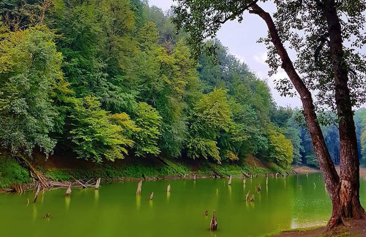 دریاچه الندان در تابستان