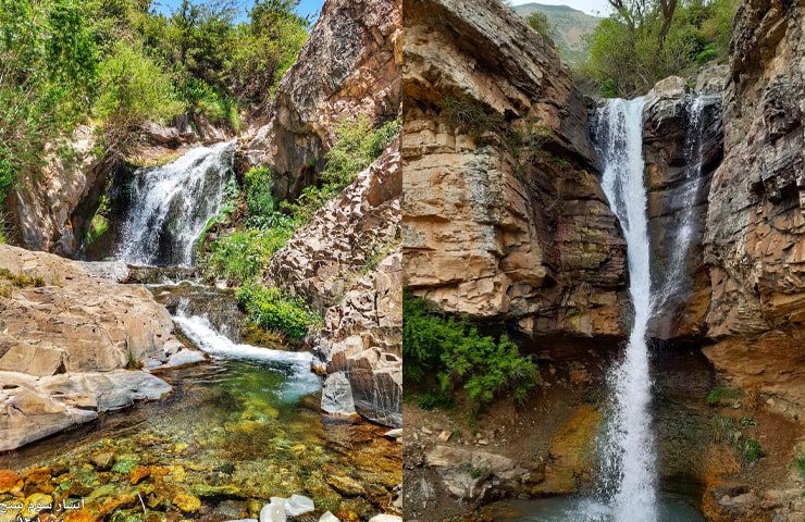 طبیعت زیبای آبشار سنج