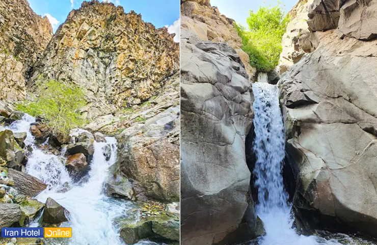 جاهای دیدنی تهران؛ دیدنی های تهران که نباید از دست بدهید! 52 دو تصویر زیبا از آبشار خروشان ایگل در روستای توریستی ایگل