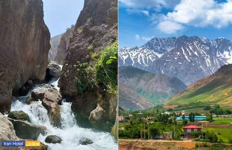 آبشارهای لرستان؛ بهترین گزینه برای سپری کردن روزهای داغ! 18 آبشار رویایی کمندان در کنار تصویری از روستای توریستی کمندان ازنا