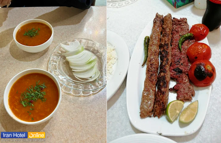 بهترین رستوران های تبریز از نظر مردم کدامند؟ معرفی بهترین رستورانهای لاکچری و سنتی تبریز 5 کباب کوبیده مخصوص به همراه سوپ و چلو سفید در رستوران حاج علی تبریز