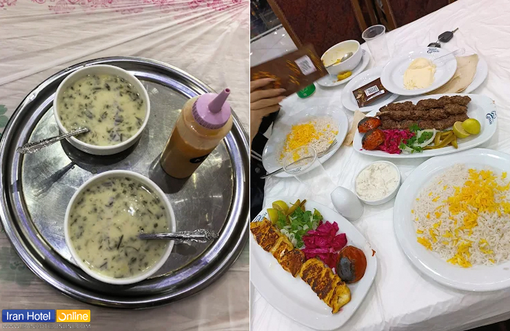 بهترین رستوران های سرعین؛ تجربه چشیدن طعمهای بهشتی 1 آش دوغ محلی و کبابهای لذیذ از غذاهای سنتی سرعین