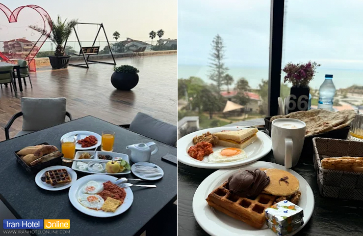 صبحانه هتل آراز نوشهر؛ تنوع خواکیهای لذیذ در هتلی لوکس 1 دو تصویر جذاب از خوراکیهای لذیذ صبحانه هتل آراز نوشهر