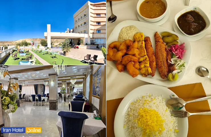 رستوران هتل لیپار چابهار؛ معرفی منو و قیمت غذاهای ایرانی و فرنگی 1 تصویری از رستوران روف گاردن و رستوران مرکزی هتل لیپار در کنار میز غذای لذیذ چیده شده برای مهمانها
