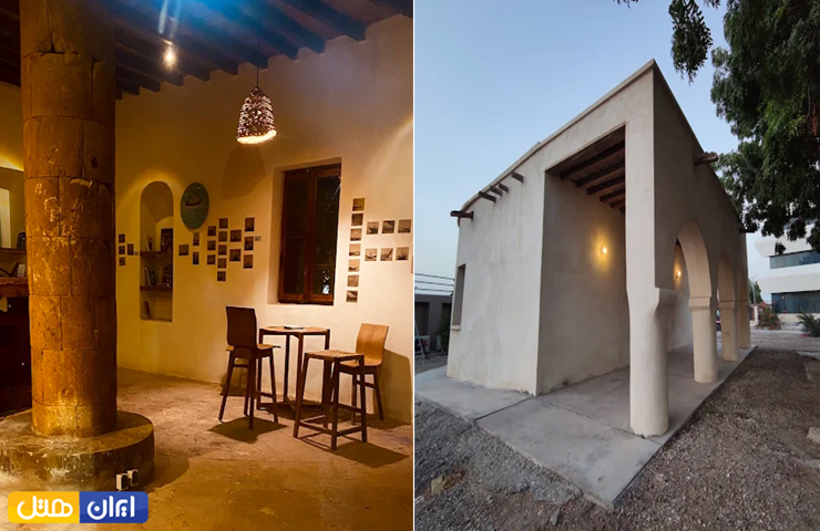 تصویری از نمای ساختمان و فضای داخلی خانه تاریخی جری پولاک با معماری سنتی