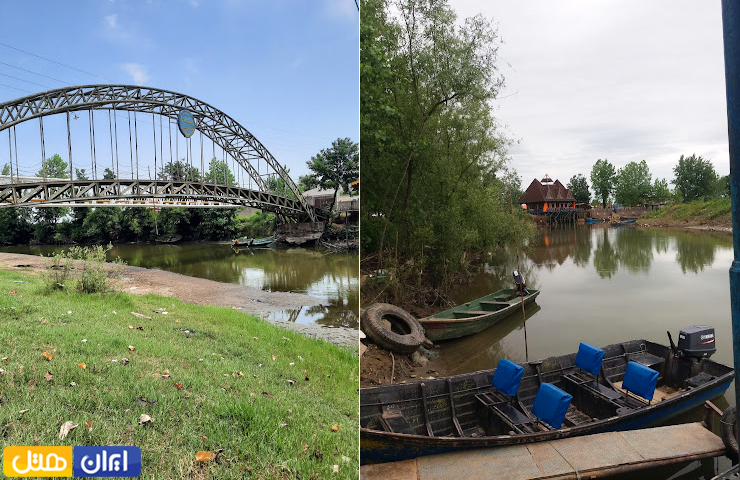 جاهای دیدنی اطراف بندر انزلی؛ از روستاهای توریستی تا مرداب و جنگل 3 دو تصویر از روستای سر سبز سیاه درویشان