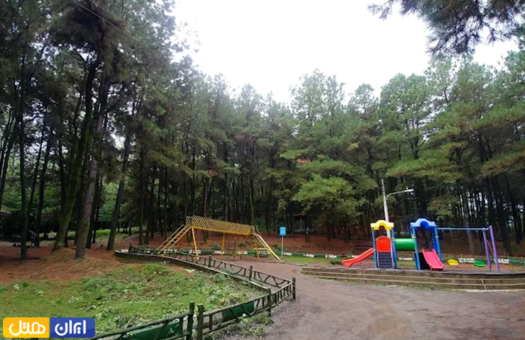 تصویری از بخش تفریحات و امکانات پارک جنگلی بی بی یانلو