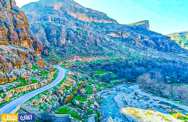 جاهای دیدنی کرمانشاه؛ از معبد آناهیتا تا بیستون زیبا! 24 جاده رویایی و سرسبز روستای گلین در فصل بهار