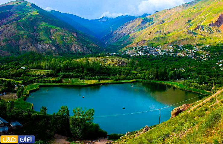 جاهای دیدنی قزوین، از الموت پر رمز و راز تا طبیعت چشمنواز 17 دریاچه زیبای اوان قزوین با طبیعت بهاری در اطراف آن