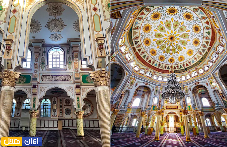 جاهای دیدنی کرمانشاه؛ از معبد آناهیتا تا بیستون زیبا! 32 دو تصویر زیبا از مسجد شافع با تزئینات چشمنواز