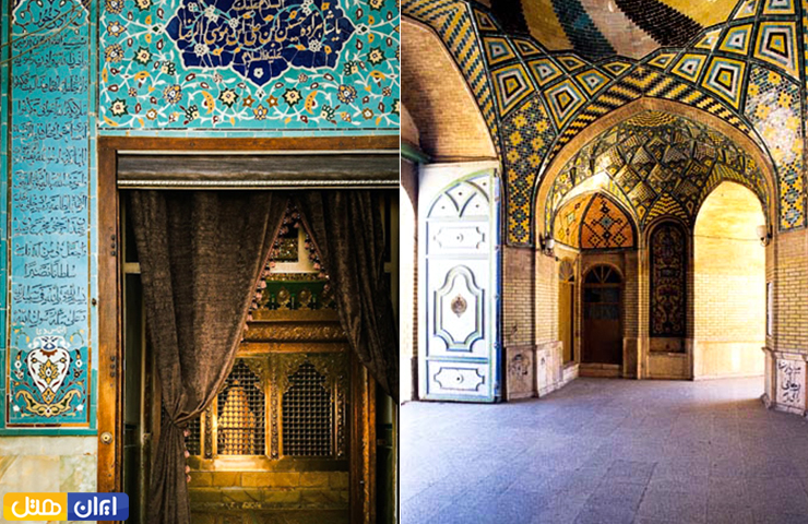 جاهای دیدنی قزوین، از الموت پر رمز و راز تا طبیعت چشمنواز 36 دو تصویر از فضای داخلی حرم و معماری باشکوه آرامگاه شاهزاده حسین قزوین