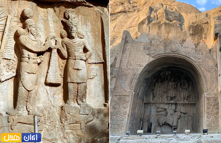 جاهای دیدنی کرمانشاه؛ از معبد آناهیتا تا بیستون زیبا! 7 دو تصویر از دستکندهای زیبا و استادانه ایرانی در دل کوههای طاق بستان کرمانشاه