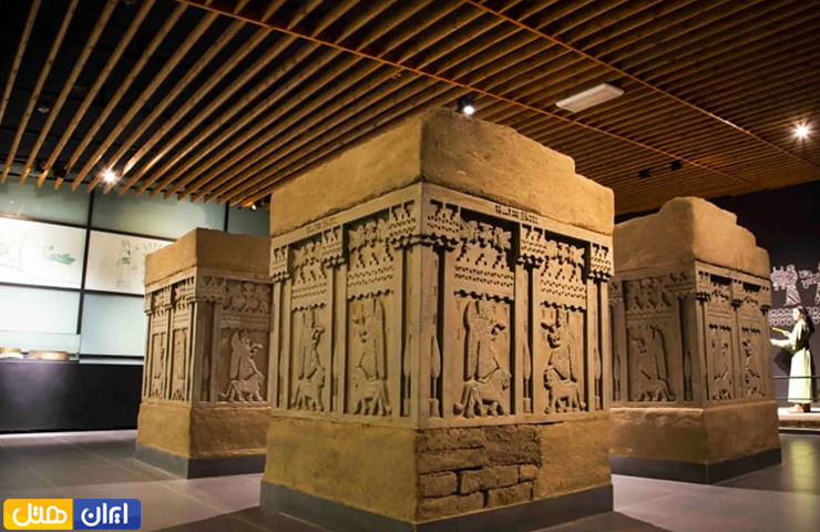 عکسی از بخش باستانی موزه شهر وان