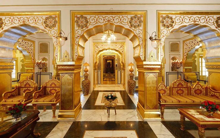 Maharajah Pavilion at Raj Palace, Jaipur, India