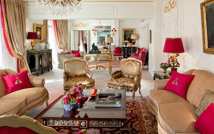The Royal Suite at Hôtel Plaza Athénée, Paris, France