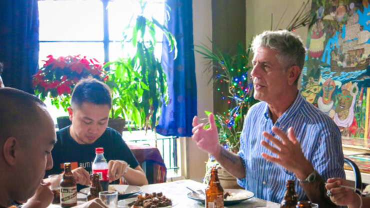 Bourdain's travels led him to peoples' tables, where he could learn about the food and culture of a place