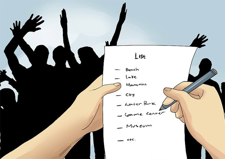 Brainstorming Options for Your Vacation