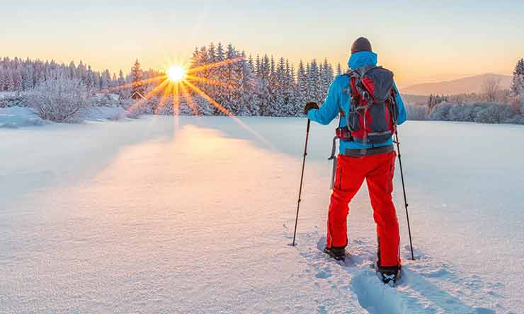 Snowshoeing