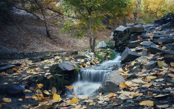 دره و رودخانه و آبشار کنگ