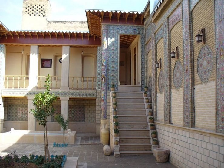 خانه ضیائیان شیراز نمای داخلی