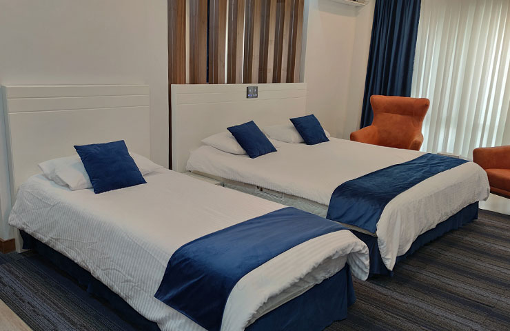 اتاق سه تخته هتل آریان کیش