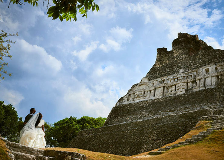 Mayan Ruin Destination Wedding in Belize