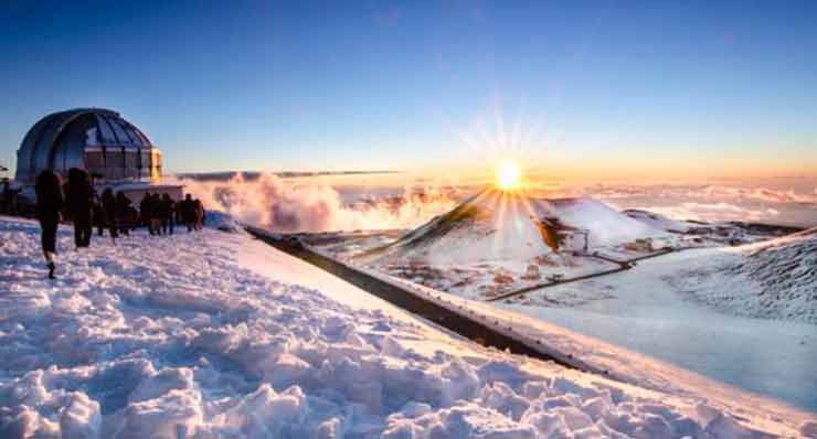 Kilauea and Mauna Kea, Hawaii