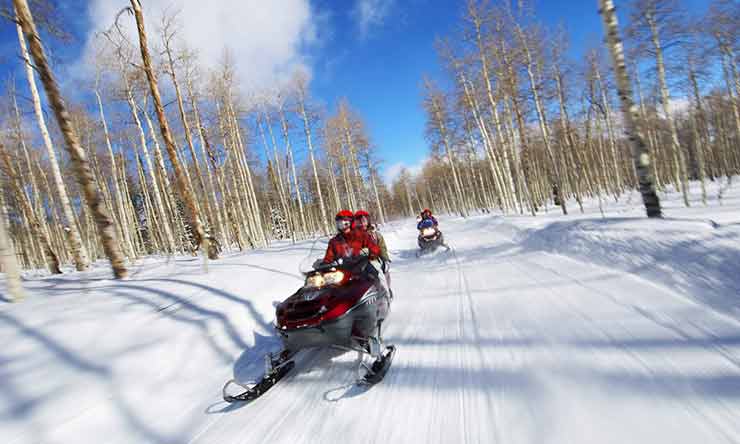 Snowmobiling