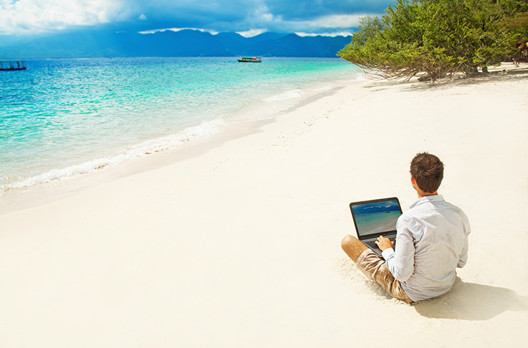 laptop on travel